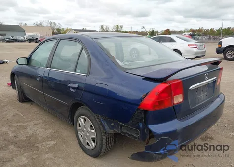 2002 Honda Civic Ex z USA, uszkodzony, nr VIN 1HGES26722L033102